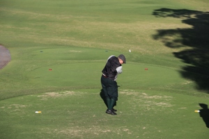 Peter Monks at the 18th